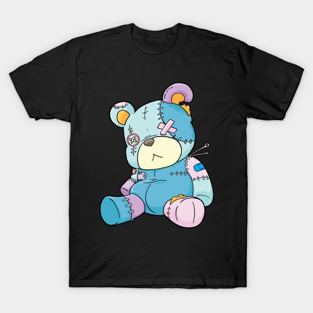 Teddy Bear Anime Pastel Goth Kawaii T-Shirt by CreativeGiftShop